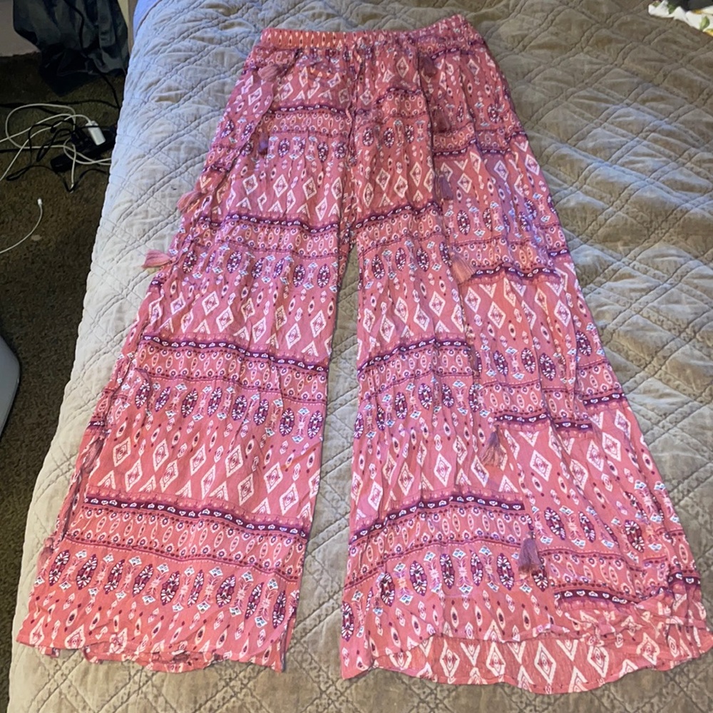 Pepper Place Design Pink Flowy Pants!